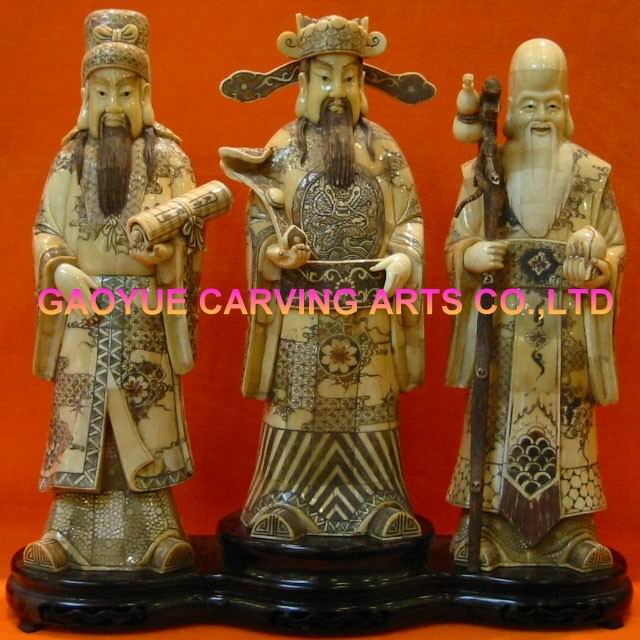  Bone Chinese FULUSHOU Statues (Three Stars) ( Bone Chinese FULUSHOU Statues (Three Stars))