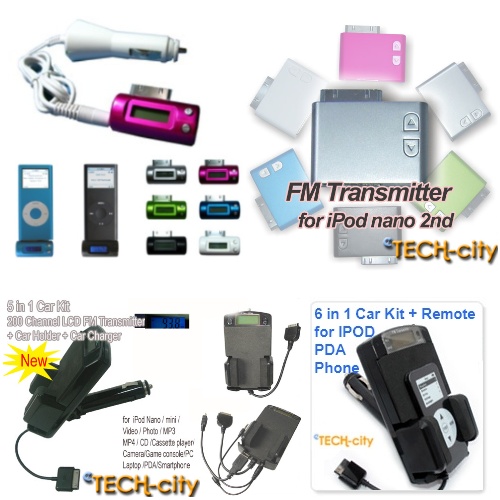  Car Kit Charger Holder Fm Transmitter For Ipod (Автомобильный комплект зарядного Организатор FM-передатчик для Ipod)