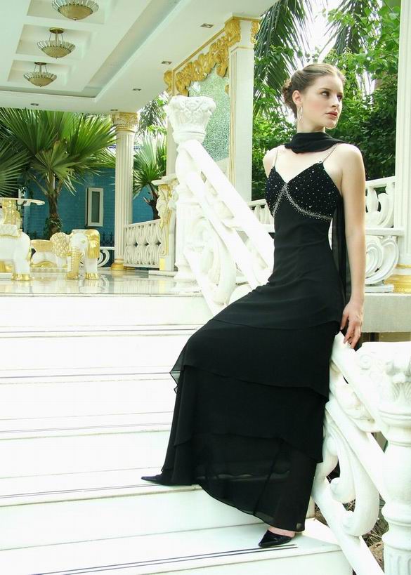  Evening Dress 100% Polyester (Вечернее платье 100% полиэстер)