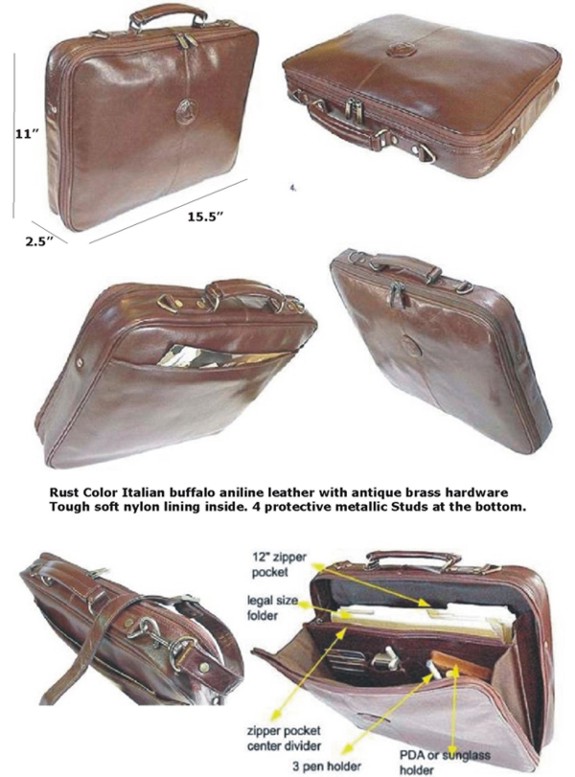  Pure Leather Briefcase, Laptop Case, Executive Bags (Pure Cuir Porte-documents, Laptop Case, Executive Sacs)