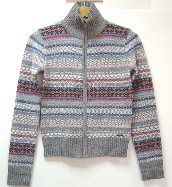  Jacquard Lambswool Knit Sweater ( Jacquard Lambswool Knit Sweater)