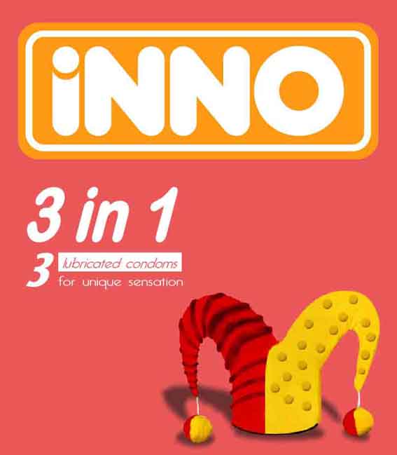  Inno 3-in-1 Condom (Inno 3-в  презервативов)