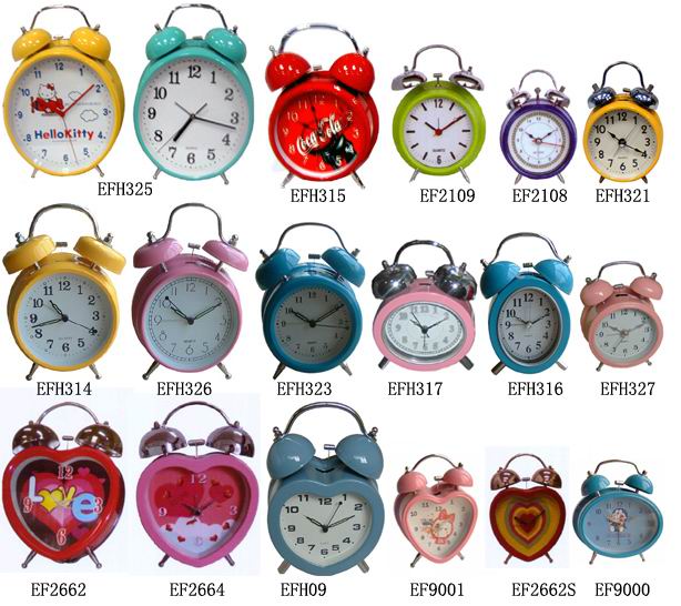  Metal Twin Bell Alarm Clocks