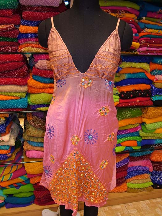  New Alka Vora Gypsy 100% Silk Dress (Новые Алка Vora Цыганская 100% шелковое платье)