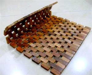 Wooden Bath Mat (Tapis de bain en bois)