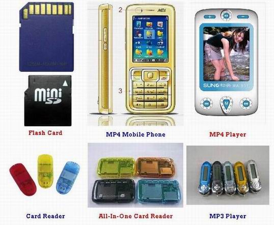  Mp3 Player, Mp4 Player, Mobile Phone, Usb Disk, Flash Memory, Card Reader (Mp3-плеер, MP4-плеер, мобильный телефон, USB-дисков, флэш-памяти, Card Reader)