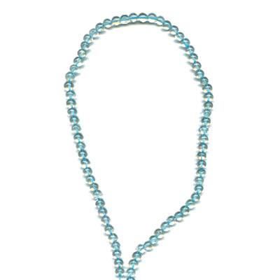  India Swiss Blue Topaz Beaded Garland ( India Swiss Blue Topaz Beaded Garland)