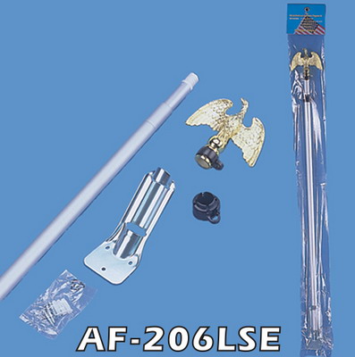  6 Ft Aluminum 2 Sectional Adjustable Flagpole Kit (6 pi Aluminium 2 en coupe réglable Flagpole Kit)