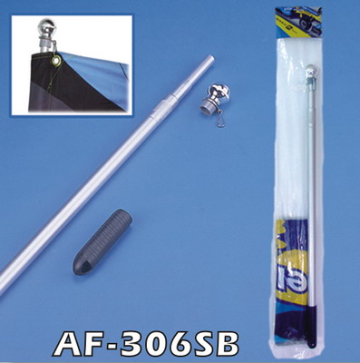  6 FT Aluminum 3 Sectional Hand Hold Adjustable Flagpole Kit ( 6 FT Aluminum 3 Sectional Hand Hold Adjustable Flagpole Kit)