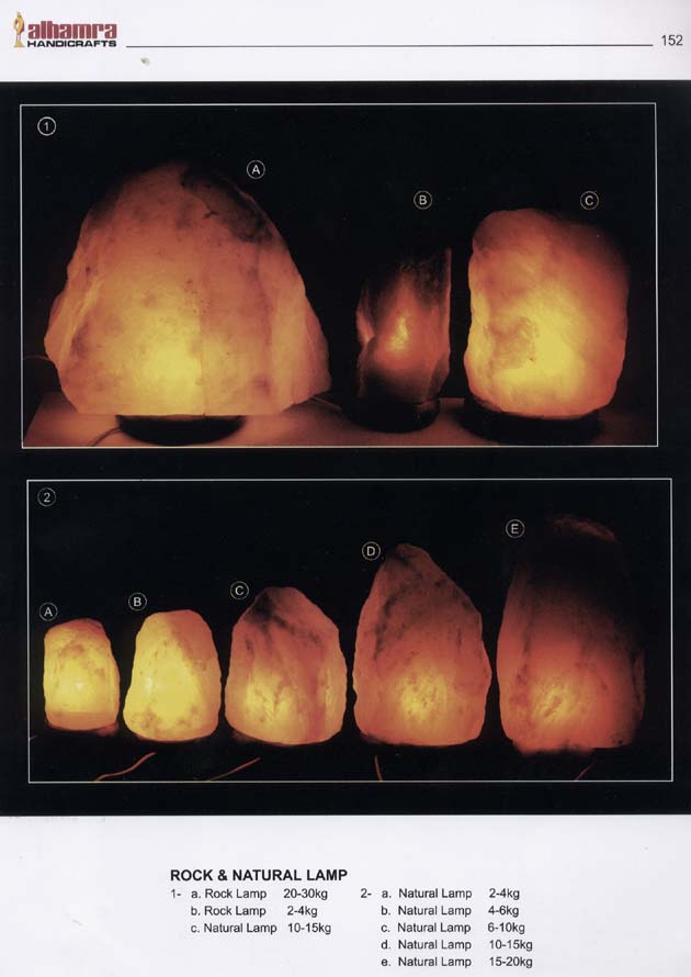  Natural Salt Lamps (Natural Salzlampen)