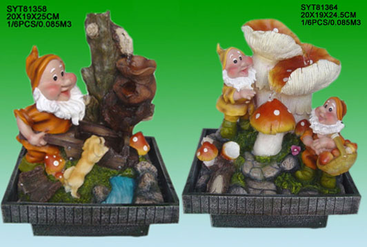  Polyresin Gnomes Water Fountain, Inner Fountain ( Polyresin Gnomes Water Fountain, Inner Fountain)