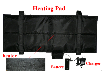 Heating Pad, Cushion, Blanket With Chargeable Battery (Heizkissen, Kissen, Decke mit aufladbaren Akku)