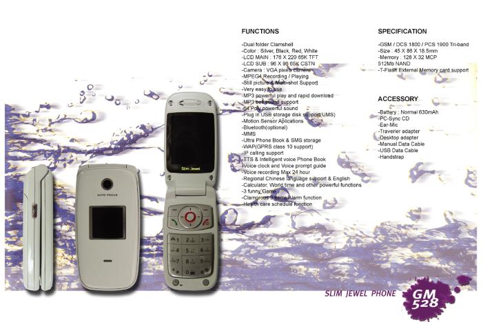  GM528 Mobile Phone ( GM528 Mobile Phone)