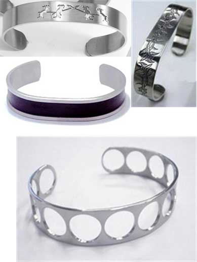  Stainless Steel / Titanium Bangles (Stainless Steel / Titanium Bangles)