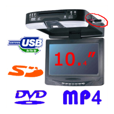  10.4 Inch Roof-monted Dvd Player With USB / SD Slot FIT104 (10,4 дюймов крыше monted DVD-проигрыватель с USB / SD слот FIT104)