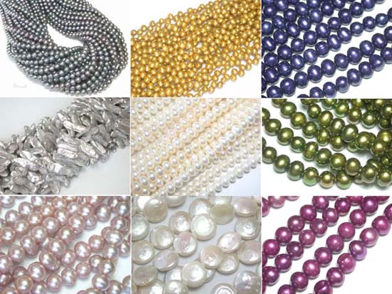  Freshwater Pearl, Loose Pearls, Beads (Perles d`eau douce, Loose Perles, Perles)