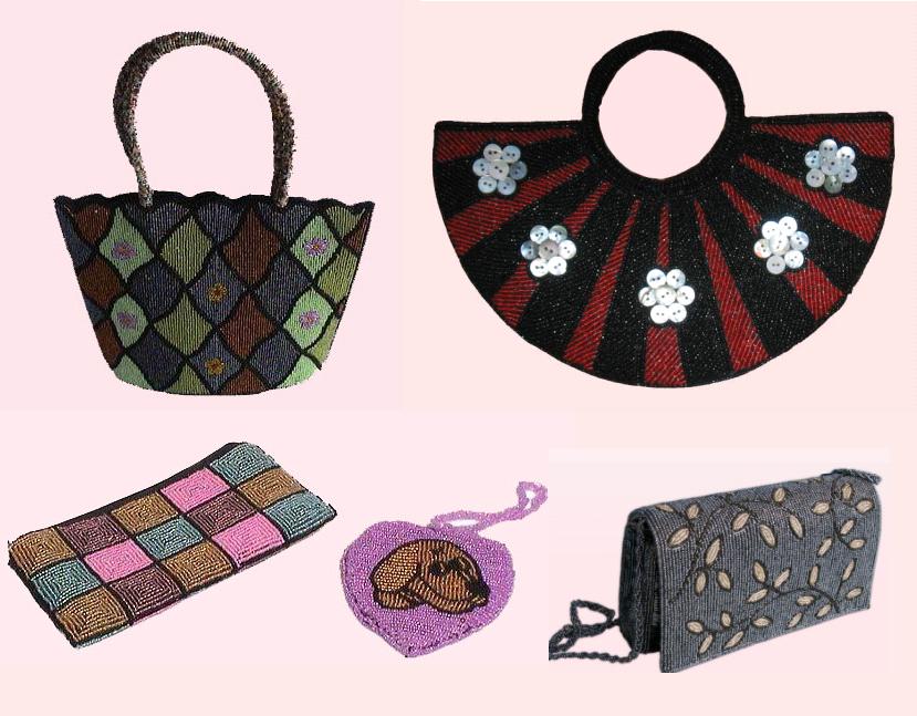  Embroidered Handbag, Beaded Handbag, Silk Purse (Вышитая сумочка, сумочки из бисера, шелковый кошелек)