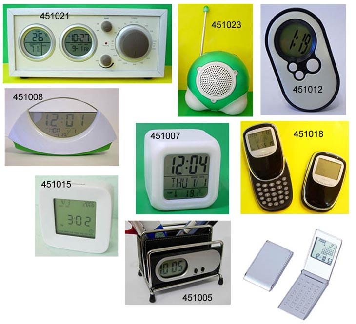  Alarm Clock, Radio Clock, Pocket Calculator
