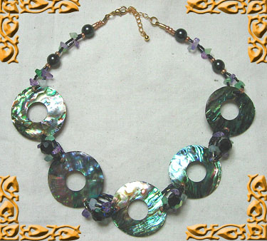  Paua Abalone Shell Necklace