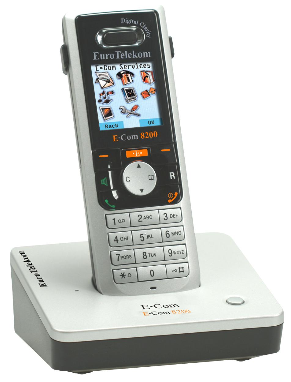  E.Com 8200 SMS DECT Phone (Е. Com 8200 SMS DECT телефон)