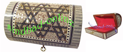  Egyptian Jewelry Boxes Decorated With Natural Shells ( Egyptian Jewelry Boxes Decorated With Natural Shells)