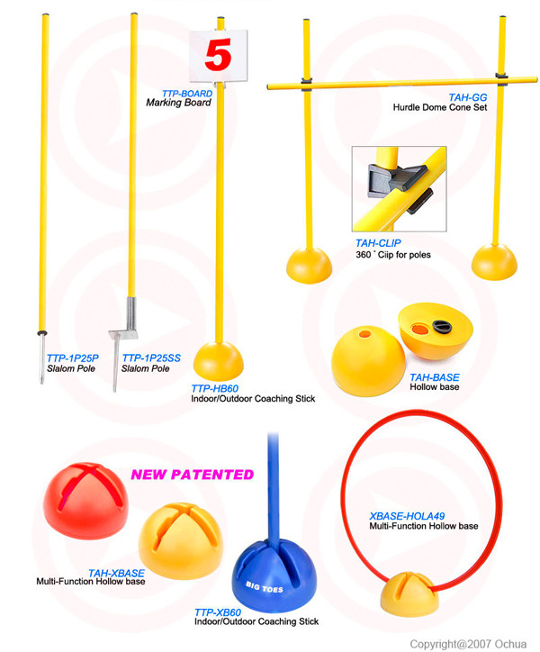  Slalom Stick, Pole, Adjustable Hurdle, Dome Cone (Slalom-Stick, Pole, einstellbar Hurdle, Dome Cone)