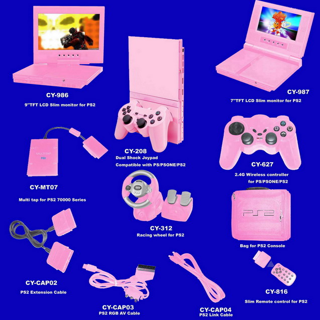 Pink Sony PS2 Zubehör (Pink Sony PS2 Zubehör)