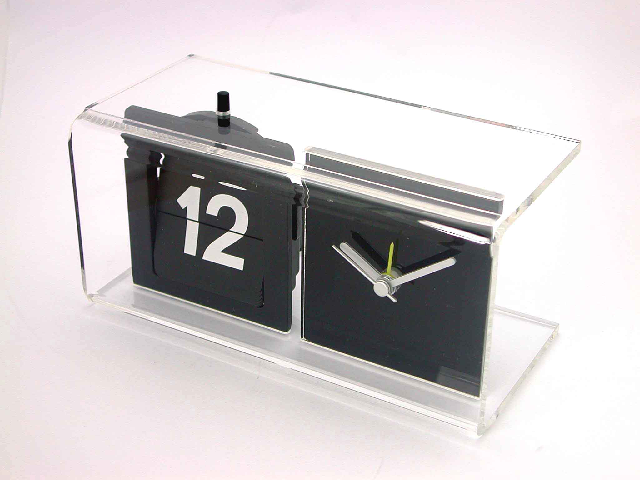  our item - Acrylic Analog Clock With Calendar ( our item - Acrylic Analog Clock With Calendar)
