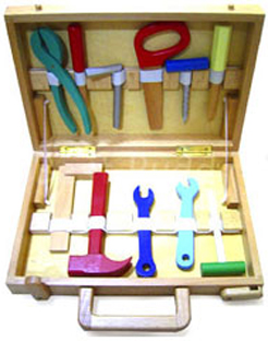 Wooden Tool Box (Boîte à outils en bois)