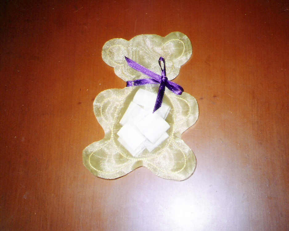 Teddy Bear Organza Gift Pouch / Organza Gift Bag (Teddy Bear Organza Gift Pouch / Organza Gift Bag)