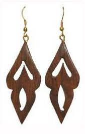  Wooden Earring (Holz Ohrring)