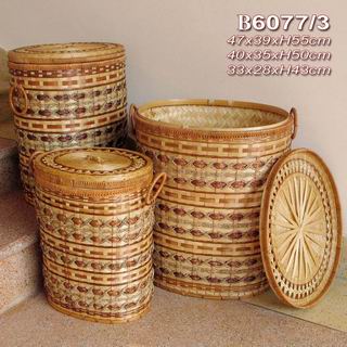  Bamboo Laundry Basket (Бамбук прачечной корзины)