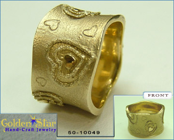  14k Yellow Gold Wedding Ring Designer Style