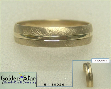 14k Yellow Gold Mens Wedding Ring - 4 mm Breite (14k Yellow Gold Mens Wedding Ring - 4 mm Breite)