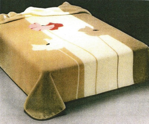  Floral Printed Mink Blanket (Imprimés floraux Mink Blanket)