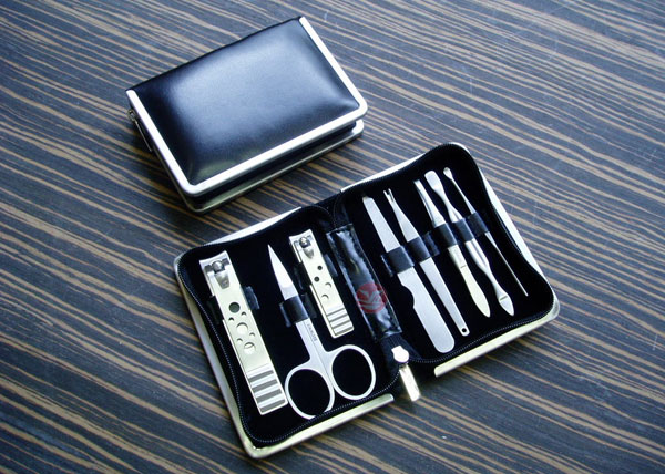  Gift Set, 8pc S/ S Manicure Set In PU Pouch (Gift Set, 8PC S / S ensemble de manucure en PU Pouch)