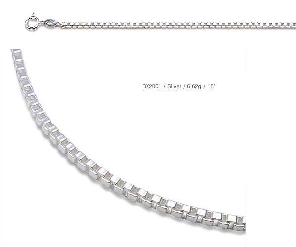  925 Sterling Silver Chain Made By Italian Machinery, Box Chain ( 925 Sterling Silver Chain Made By Italian Machinery, Box Chain)