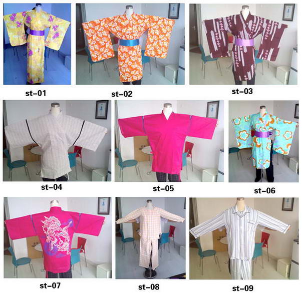  Kimono / Bathrobes / Bedgown / Pajamas (Kimono / Peignoir / robe de chambre / Pyjamas)