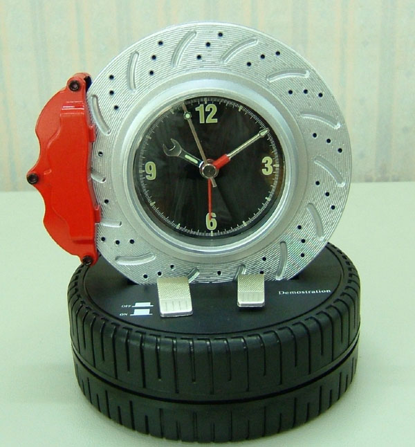  5`` Rotating Brake Disc Table Alarm Clock ( 5`` Rotating Brake Disc Table Alarm Clock)