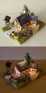 DIY Paper Lighting Model - Farm Yard C (DIY бумаги модель освещения - Фольварк C)