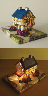  DIY Paper Model With Lighting - Patty Garden (DIY бумажная модель с освещением - Patty сад)