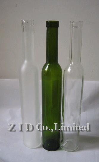  375ml Ice Wine Bottles In Dark Green And Clear (375ml de vin de glace bouteilles en vert foncé et clair)