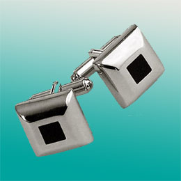  Sterling Silver Cufflinks With Natural Gemstones (Boutons de manchette en argent sterling Natural Gemstones)