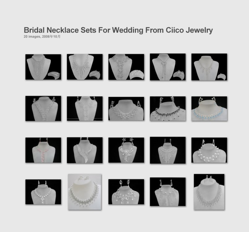  Bridal Necklace Sets For Wedding From Ciico Jewelry (Люкс колье комплекты свадебных ювелирных Ciico)