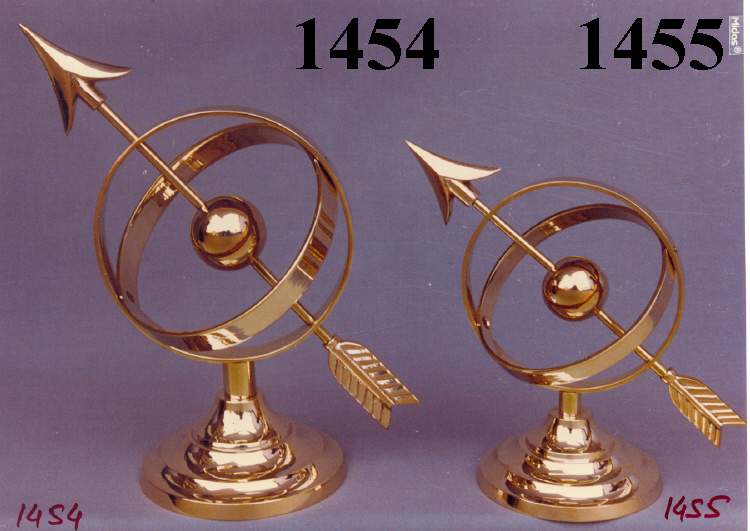  Brass Arrow Globe (Cuivres Arrow Globe)
