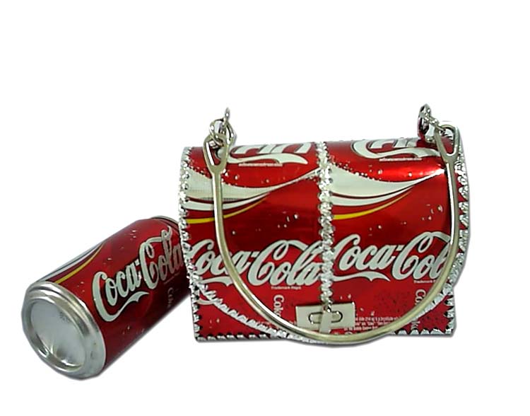  Handmade Handbag Made Of Used Coke Cans ( Handmade Handbag Made Of Used Coke Cans)
