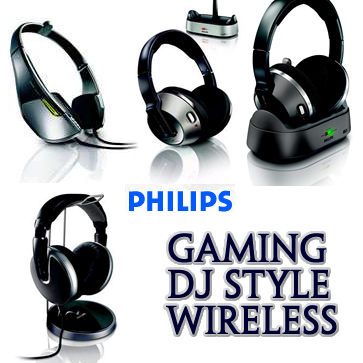  Philips Gaming / DJ Style / Wireless HiFi Headphone (Philips Gaming / DJ Style / HiFi Беспроводные наушники)