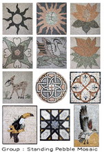  Standing Pebble Mosaic (Permanent en mosaïques de galets)