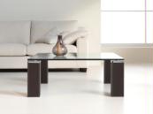  Coffee Table In Modern Style With Legs Upholstered In Brown (Журнальный столик в стиле модерн с ног мягкой коричневой)
