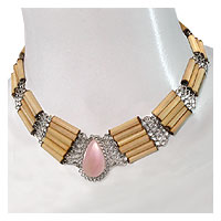  Necklace - Alpaca Metal & Bamboo (Ожерелье - "Альпака" Metal & Bamboo)